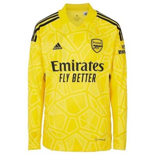 Thailande Maillot De Foot Arsenal Gardien ML 2022-2023 Jaune Pas Cher