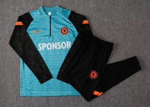 Survetement Chelsea 2021-2022 Vert Noir Orange Pas Cher