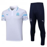 Polo Marseille Ensemble Complet 2023-2024 Blanc Noir