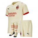 Maillot De Foot AC Milan Exterieur Enfant 2021-2022 Pas Cher