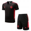 Maillot De Foot Entrainement Bayern Munich Ensemble Complet 2022-2023 Noir Pas Cher