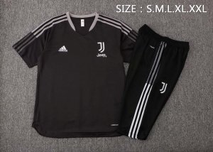 Maillot De Foot Entrainement Juventus Ensemble Complet 2022 Noir Blanc Pas Cher