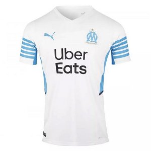 Thailande Maillot De Foot Marseille Domicile 2021-2022 Blanc Pas Cher