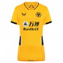 Thailande Maillot De Foot Wolves Domicile Femme 2021-2022 Jaune Pas Cher