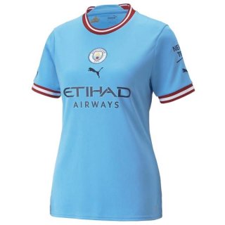 Thailande Maillot De Foot Manchester City Domicile Femme 2022-2023 Pas Cher