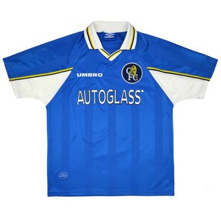 Thailande Maillot De Foot Chelsea Domicile Retro 1997 1999 Bleu Pas Cher