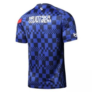 Maillot De Foot Entrainement Croatie 2021 Bleu Pas Cher