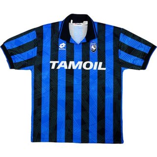 Thailande Maillot De Foot Atalanta Domicile Retro 1991 1993 Bleu Pas Cher