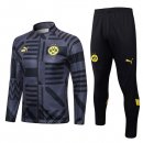 Survetement Dortmund 2022-2023 Gris Noir Pas Cher