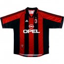 Thailande Maillot De Foot AC Milan Domicile Retro 1998 2000 Rouge Pas Cher