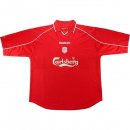 Thailande Maillot De Foot Liverpool Domicile Retro 2000 2002 Rouge Pas Cher