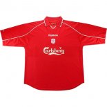 Thailande Maillot De Foot Liverpool Domicile Retro 2000 2002 Rouge Pas Cher