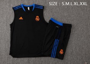 Maillot De Foot Real Madrid Sans Manches 2022 Noir 1 Pas Cher