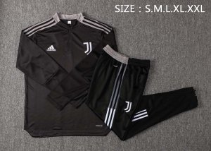 Survetement Training Juventus 2022 Noir Gris Pas Cher