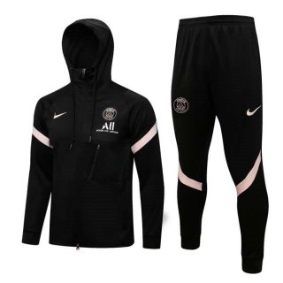 Sweat Shirt Capuche PSG 2022 Noir Rose Pas Cher