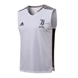 Maillot De Foot Juventus Sans Manches 2022 Blanc Noir Pas Cher