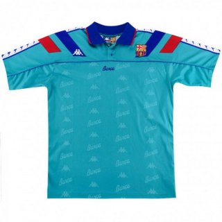 Thailande Maillot De Foot Barcelone Exterieur Retro 1992 1995 Bleu Pas Cher