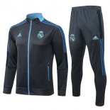 Survetement Real Madrid 2022 Gris Bleu Pas Cher