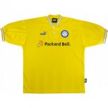 Thailande Maillot De Foot Leeds United Exterieur Retro 1997 1998 Jaune Pas Cher