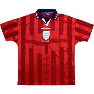 Thailande Maillot De Foot Angleterre Exterieur Retro 1998 Rouge Pas Cher