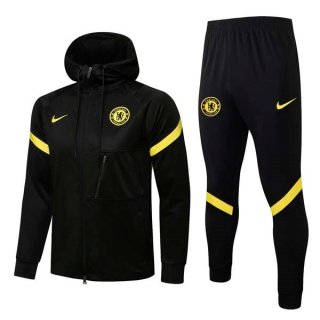 Sweat Shirt Capuche Chelsea 2022 Noir Jaune Pas Cher