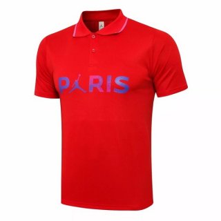 Polo Paris Saint Germain 2021-2022 Rouge Purpura Pas Cher