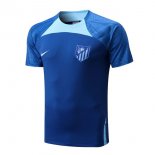 Maillot De Foot Entrenamien Atletico Madrid 2022-2023 Bleu Pas Cher