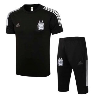 Maillot De Foot Entrainement Argentine Ensemble Complet 2022 Noir Pas Cher