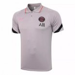 Polo Paris Saint Germain 2021-2022 Gris Pas Cher