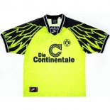 Thailande Maillot De Foot Dortmund Domicile Retro 1994 1995 Jaune Pas Cher