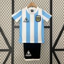 Maillot Argentine Domicile Retro Enfant 1986