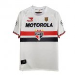 Thailande Maillot De Foot Sao Paulo Domicile Retro 1999 2000 Blanc Pas Cher