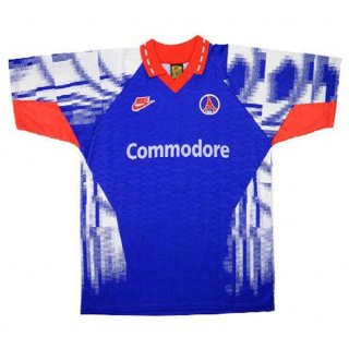 Thailande Maillot De Foot Paris Saint Germain Exterieur Retro 1992 1993 Bleu Pas Cher