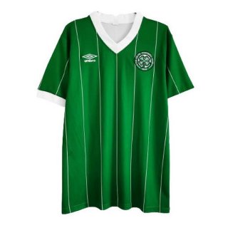 Thailande Maillot De Foot Celtic Third Retro 1984 1986 Vert Pas Cher