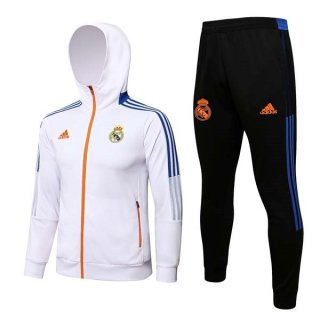 Sweat Shirt Capuche Real Madrid 2022 Blanc Pas Cher