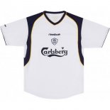 Thailande Maillot De Foot Liverpool Exterieur Retro 2001 2003 Blanc Pas Cher