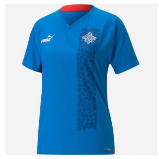 Thailande Maillot De Foot Islande Femme Euro 2022 Bleu Pas Cher