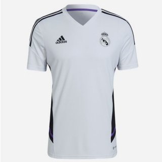 Maillot De Foot Entrainement Real Madrid 2022-2023 Blanc Pas Cher