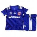 Maillot De Foot Universidad Chili Domicile Enfant 2021-2022 Bleu Pas Cher