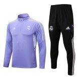 Survetement Training Real Madrid 2022-2023 Purpura Noir Pas Cher