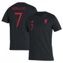 Thailande Maillot De Foot Manchester United Cristiano Ronaldo Noir Pas Cher