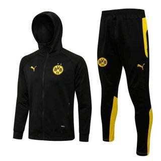 Sweat Shirt Capuche Borussia Dortmund 2022-2023 Noir Jaune Pas Cher