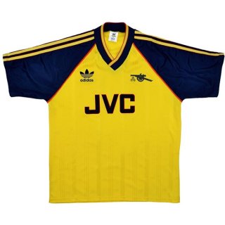 Thailande Maillot De Foot Arsenal Exterieur Retro 1988 1991 Jaune Pas Cher