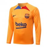 Survetement Training Barcelone Top 2023 Orange 2 Pas Cher