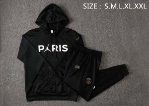 Sweat Shirt Capuche Paris Saint Germain 2022 Noir Blanc 1 Pas Cher