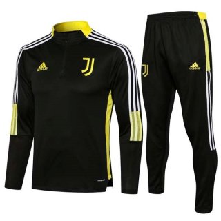 Survetement Training Juventus 2022 Noir Jaune Pas Cher