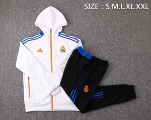 Sweat Shirt Capuche Real Madrid 2022 Blanc Pas Cher