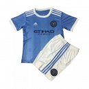 Maillot De Foot New York City Domicile Enfant 2021-2022 Bleu Pas Cher