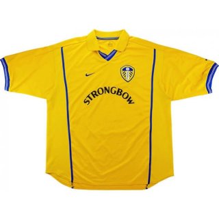 Thailande Maillot De Foot Leeds United Domicile Retro 2000 2002 Jaune Pas Cher