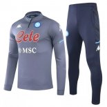 Survetement Napoli 2021-2022 Gris Pas Cher